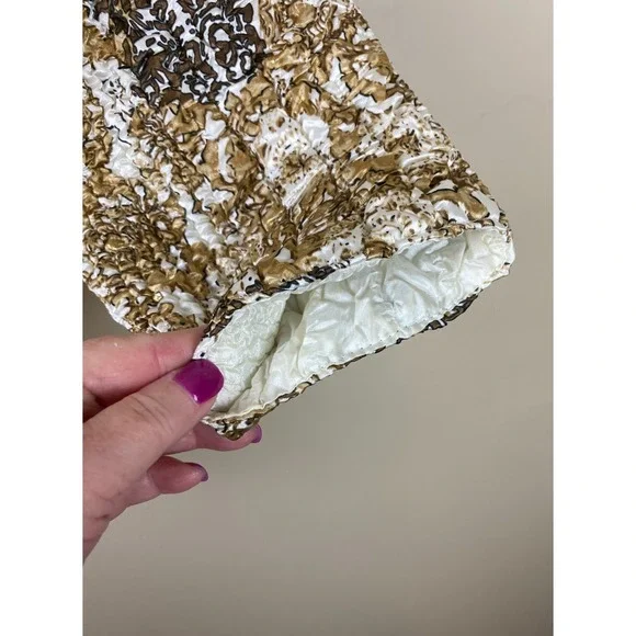 RUBY RD Crinkle Quilted Zip-Up Lightweight Jacket Size 1X Black/Tan Print - Picture 4 of 7